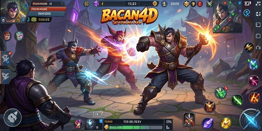 Tangkapan layar gameplay seru dari BACAN4D MOBA.