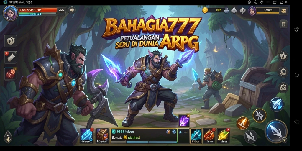 Tampilan gameplay seru BAHAGIA777 dengan pertarungan mendebarkan.