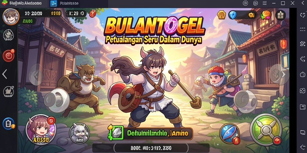 Screenshot gameplay BULANTOGEL menampilkan aksi karakter Anime yang mengesankan.