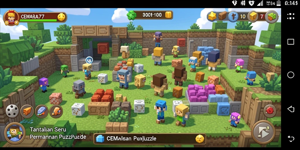Tampilan gameplay seru CEMARA77 dengan teka-teki menantang.