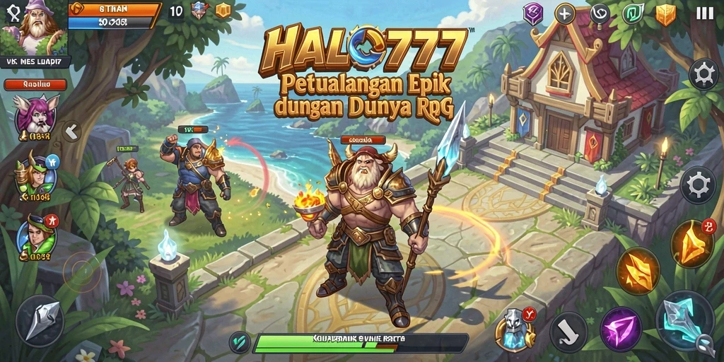 Tangkapan layar utama dari gameplay epik HALO777 yang penuh aksi.