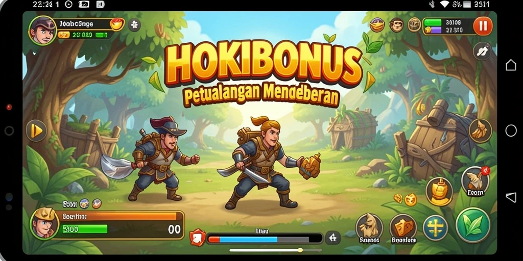 Screenshot gameplay HOKIBONUS menampilkan suasana petualangan seru.