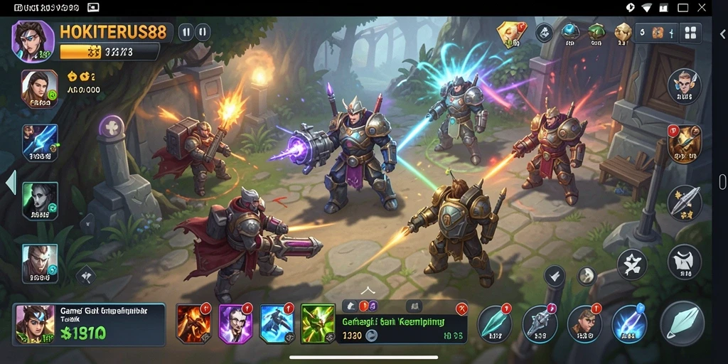 Tampilan gameplay HOKITERUS88 dengan suasana strategi yang mendalam.