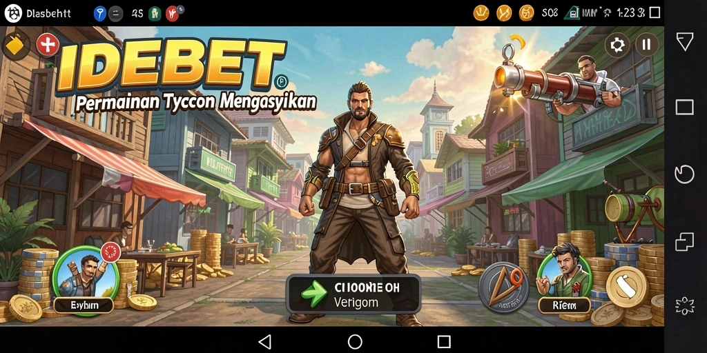 Tampilan gameplay seru IDEBET yang penuh tantangan manajemen.