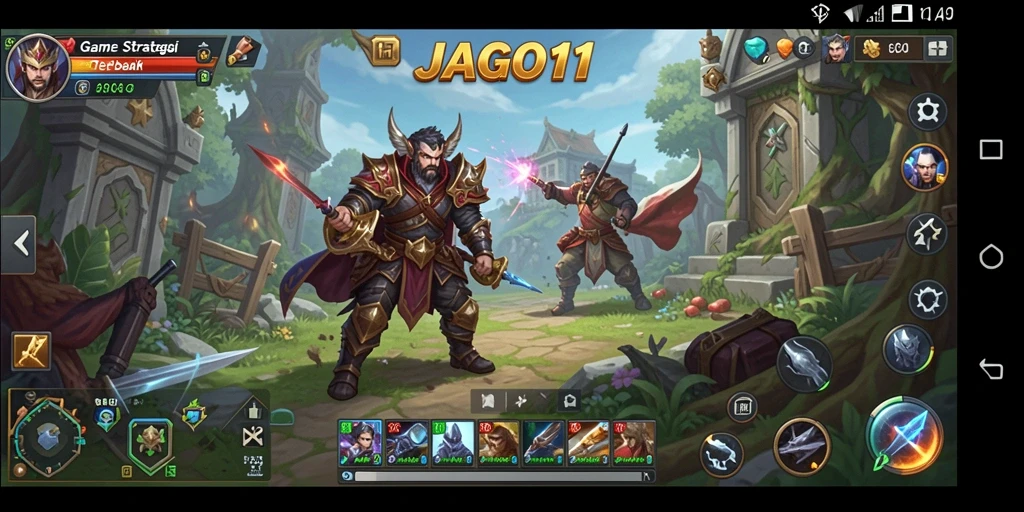 Screenshot gameplay JAGO11 menampilkan momen strategi menarik.