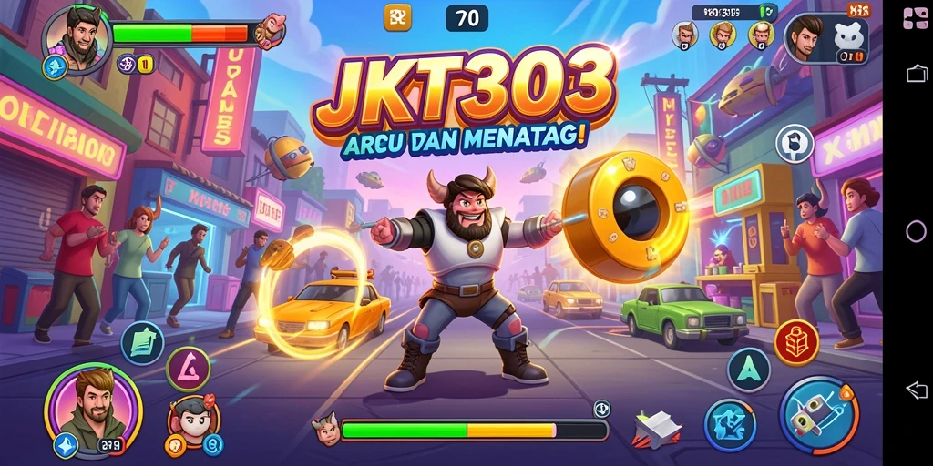 Tangkapan layar JKT303 menampilkan gameplay menantang dan seru.