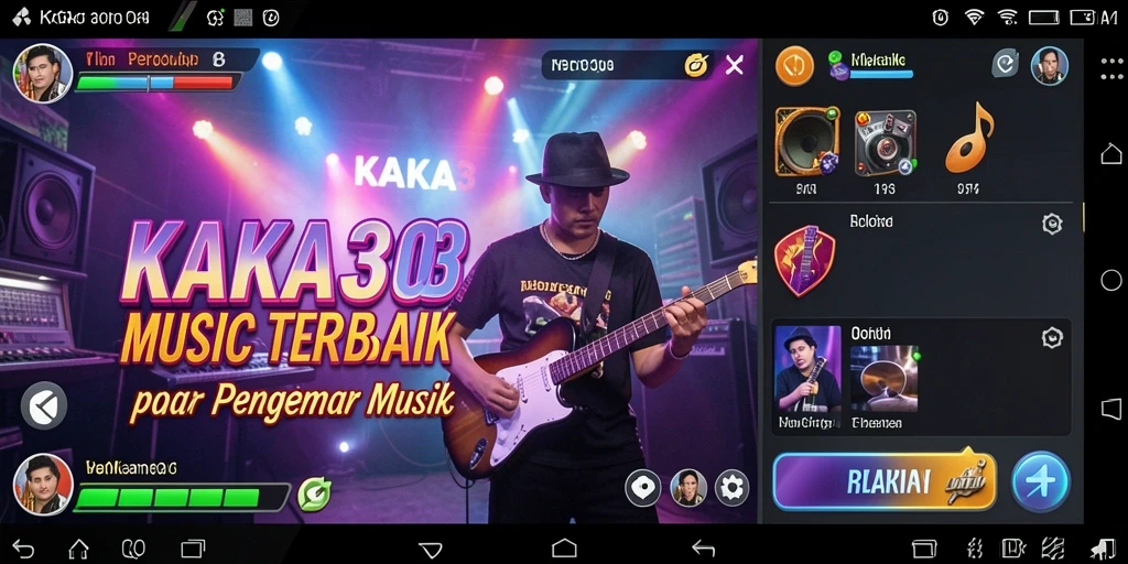 Tampilan gameplay KAKA303 dengan pengguna bernyanyi penuh semangat.