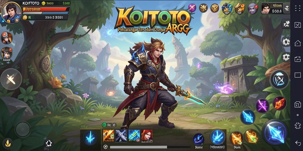 Tampilan gameplay seru KOITOTO dengan pertarungan yang mendebarkan.