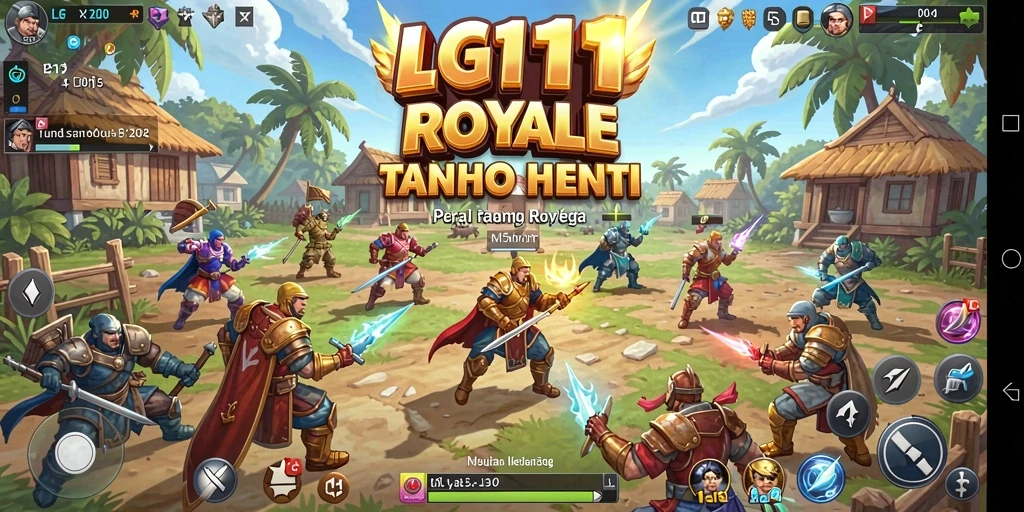 Tampilan gameplay LG111 dengan aksi Battle Royale yang mendebarkan.