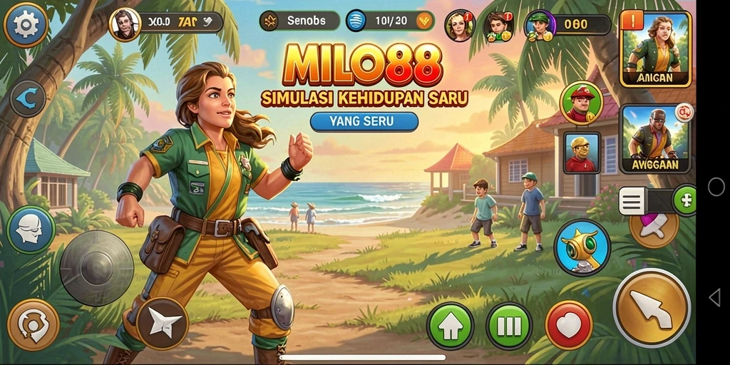 Tampilan gameplay <strong>MILO88</strong> yang memukau dalam simulasi kehidupan.