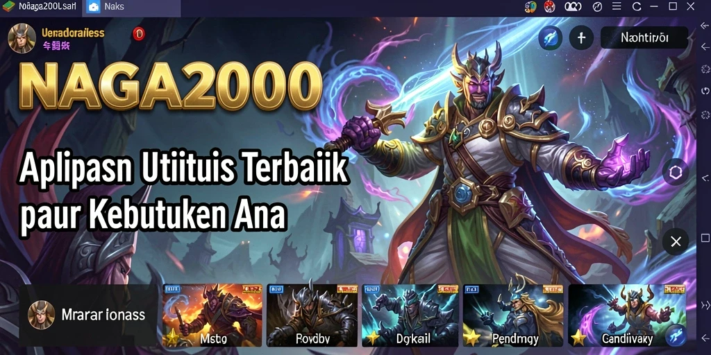 Tampilan antarmuka pengguna NAGA2000 yang intuitif dan modern.