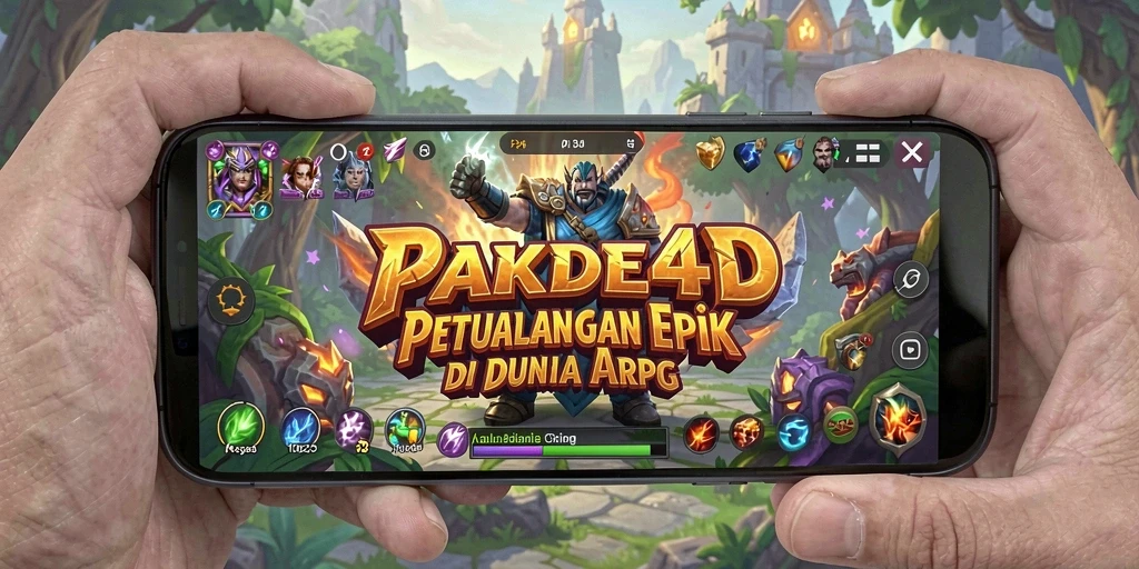 Tampilan seru dari gameplay PAKDE4D dalam pertempuran ARPG.
