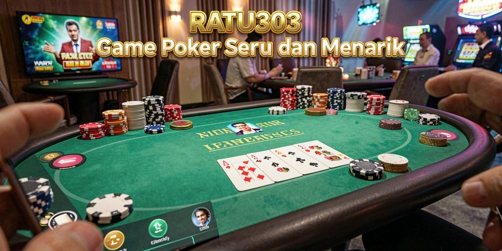 Tampilan gameplay poker yang seru di RATU303.