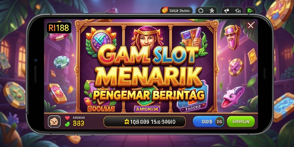 Tangkapan layar utama RI188 menampilkan gameplay seru dari slot.