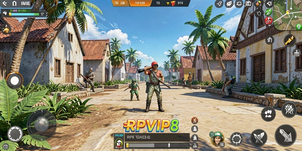 Screenshot RPVIP8 menampilkan pengalaman gameplay simulasi yang mendalam.