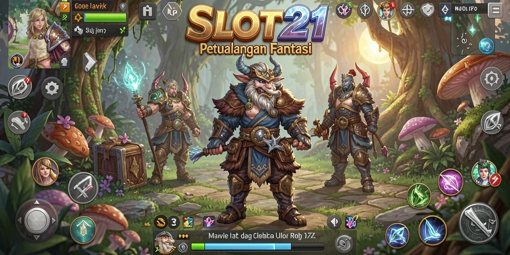 Menampilkan karakter beraksi dalam dunia RPG yang menakjubkan.