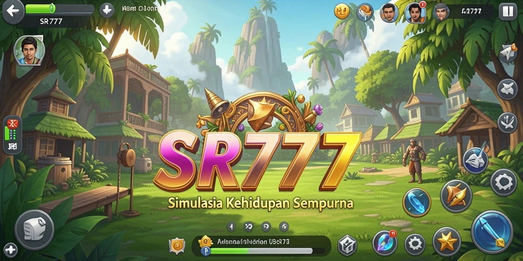 Tampilan gameplay dari SR777 yang menampilkan simulasi kehidupan yang realistis.