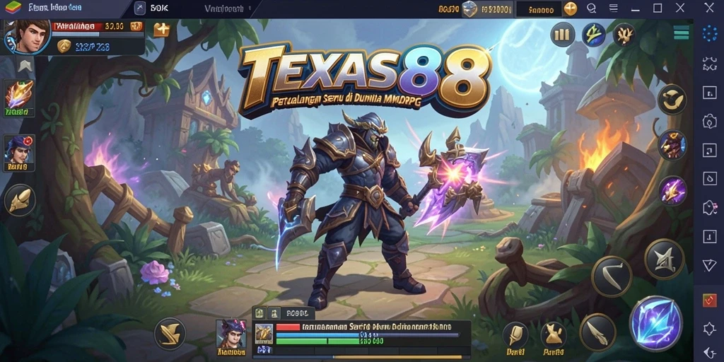 Tampilan gameplay MMORPG yang seru dan mendebarkan di TEXAS88.