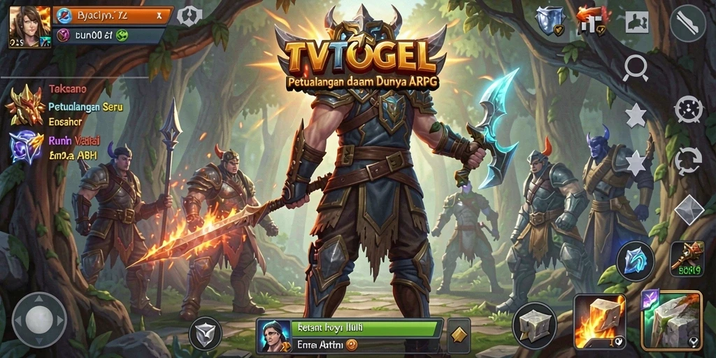 Tampilan seru gameplay ARPG di TVTOGEL yang mengasyikkan.