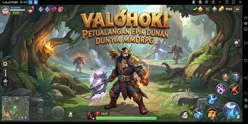 Tangkapan layar gameplay VALOHOKI yang menampilkan petualangan seru.