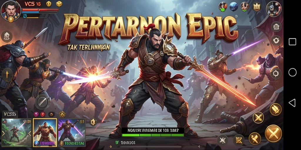 Tampilan utama gameplay VC55 yang mengesankan dan mendebarkan.