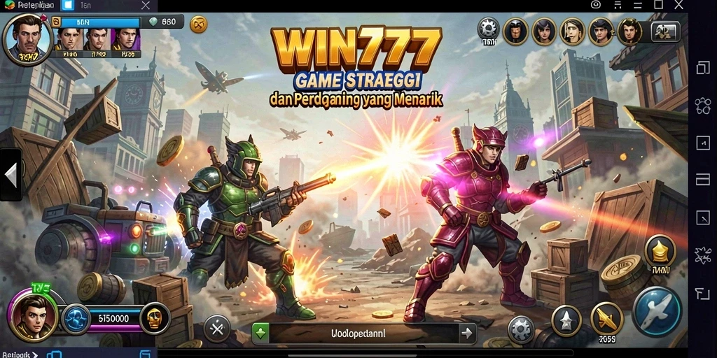 Screenshot gameplay <strong>WIN777</strong> yang menampilkan aksi strategi dan perdagangan.